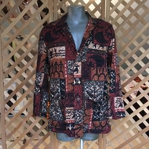 Fashion Tramp Mens Tiki Jacket Retro Style L/XL